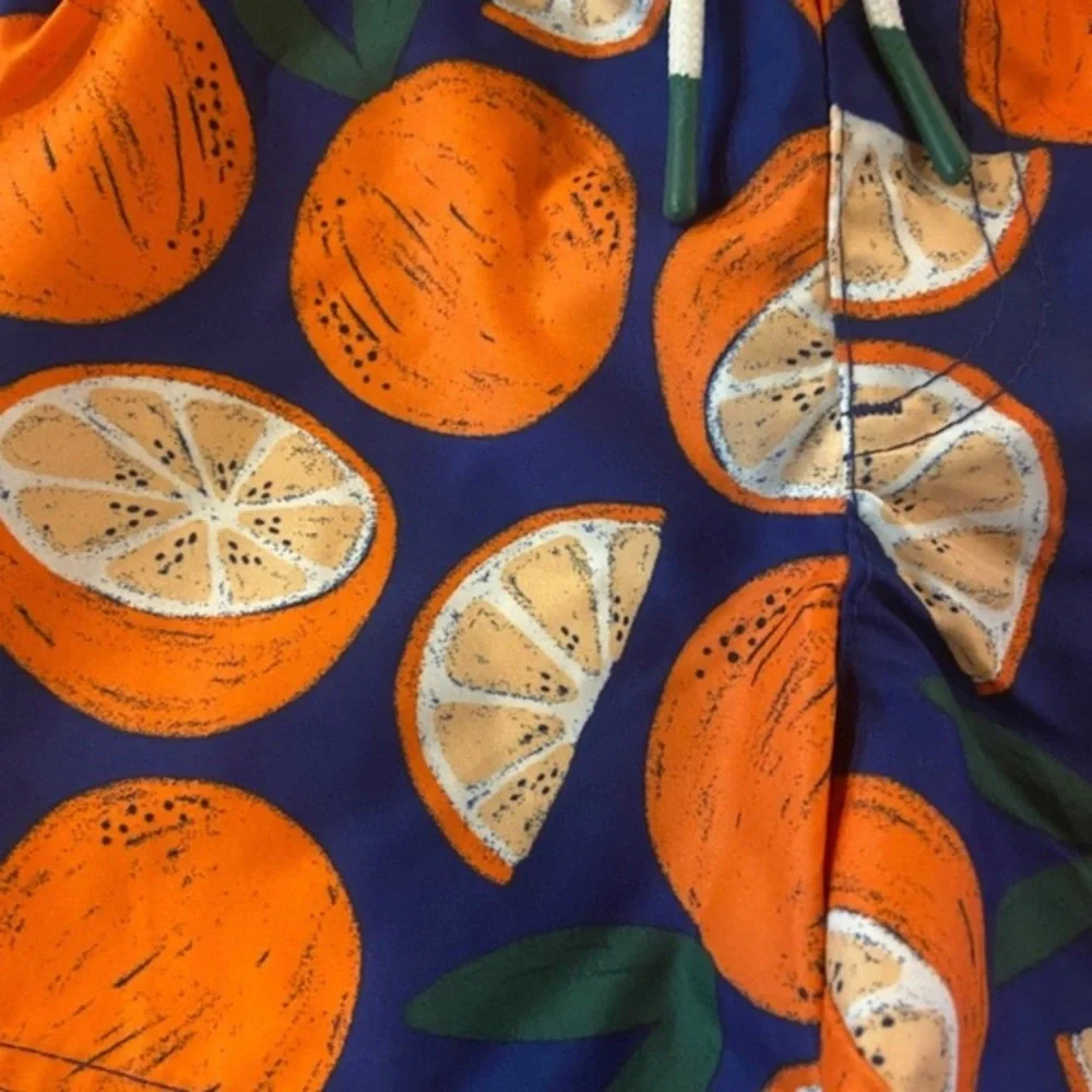 NEW! Cat & Jack Toddler Boys'‎ Slice Orange Swim Trunks